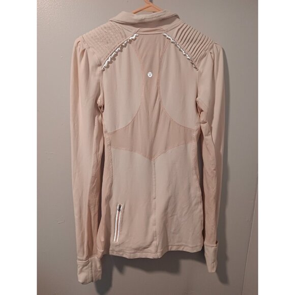 Lululemon Star Runner Pullover Jacket Womens 6 Pretty Pink Pastel Rulu Sweater - Picture 5 of 7